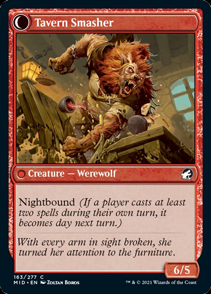 Tavern Ruffian // Tavern Smasher [Innistrad: Midnight Hunt] | Anubis Games and Hobby