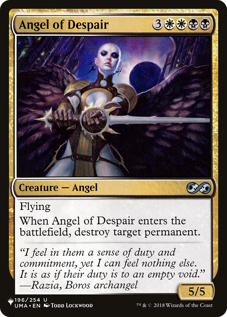 Angel of Despair [The List Reprints] | Anubis Games and Hobby