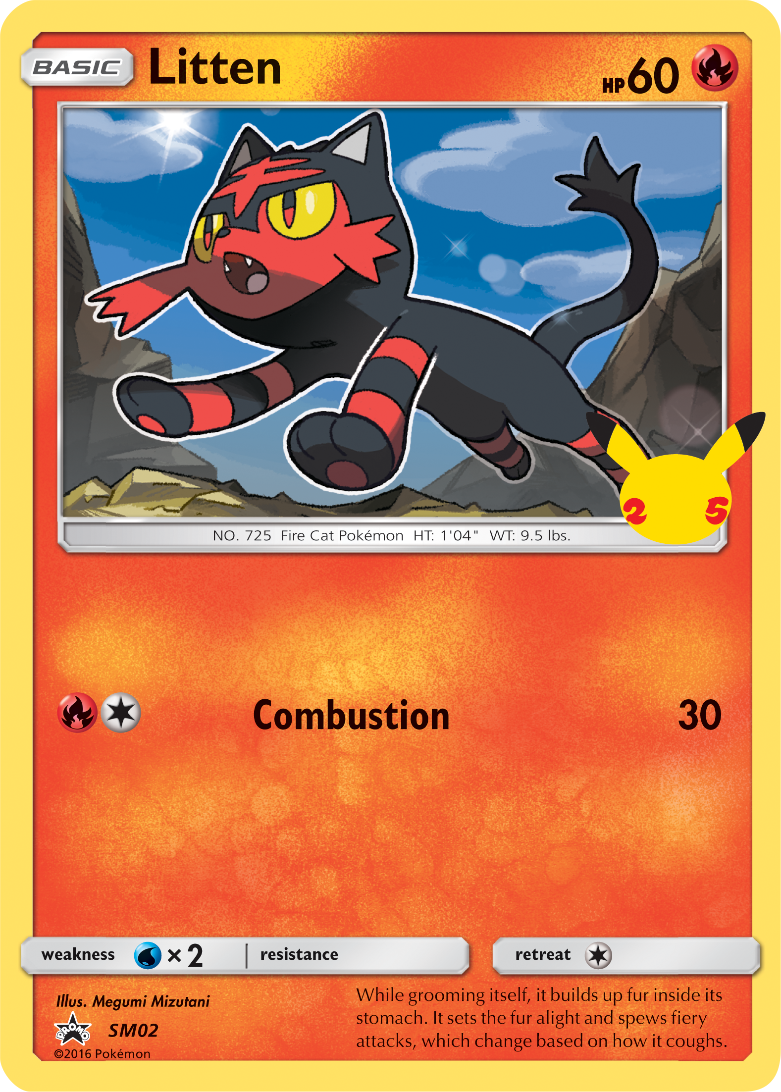 Litten (SM02) (Jumbo Card) [First Partner Pack] | Anubis Games and Hobby