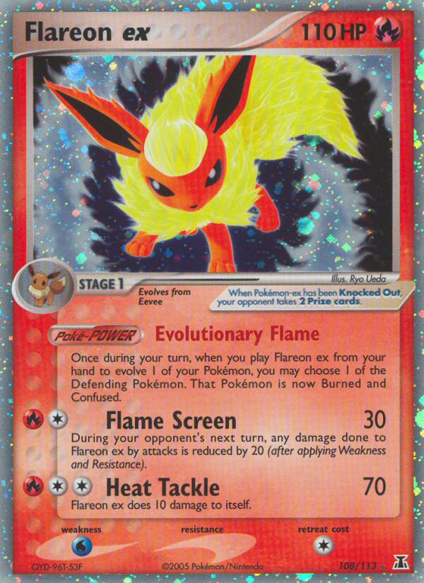 Flareon ex (108/113) [EX: Delta Species] | Anubis Games and Hobby