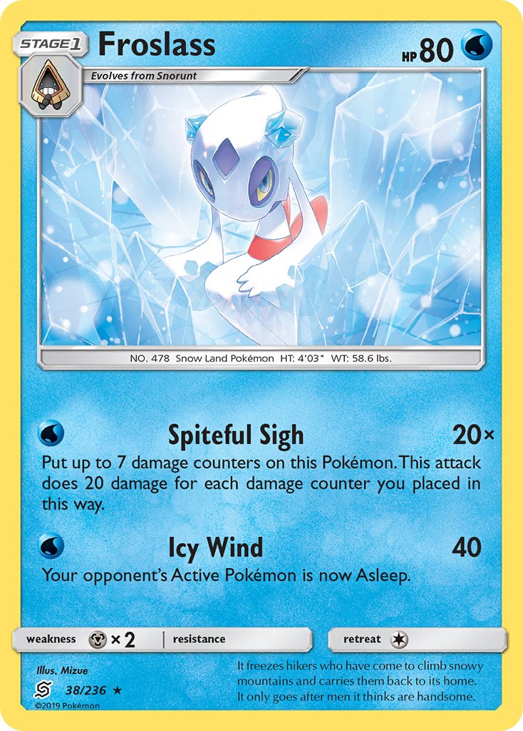 Froslass (38/236) (Theme Deck Exclusive) [Sun & Moon: Unified Minds] | Anubis Games and Hobby