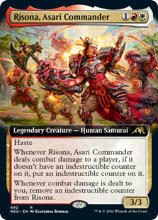 Risona, Asari Commander (Extended Art) [Kamigawa: Neon Dynasty] | Anubis Games and Hobby