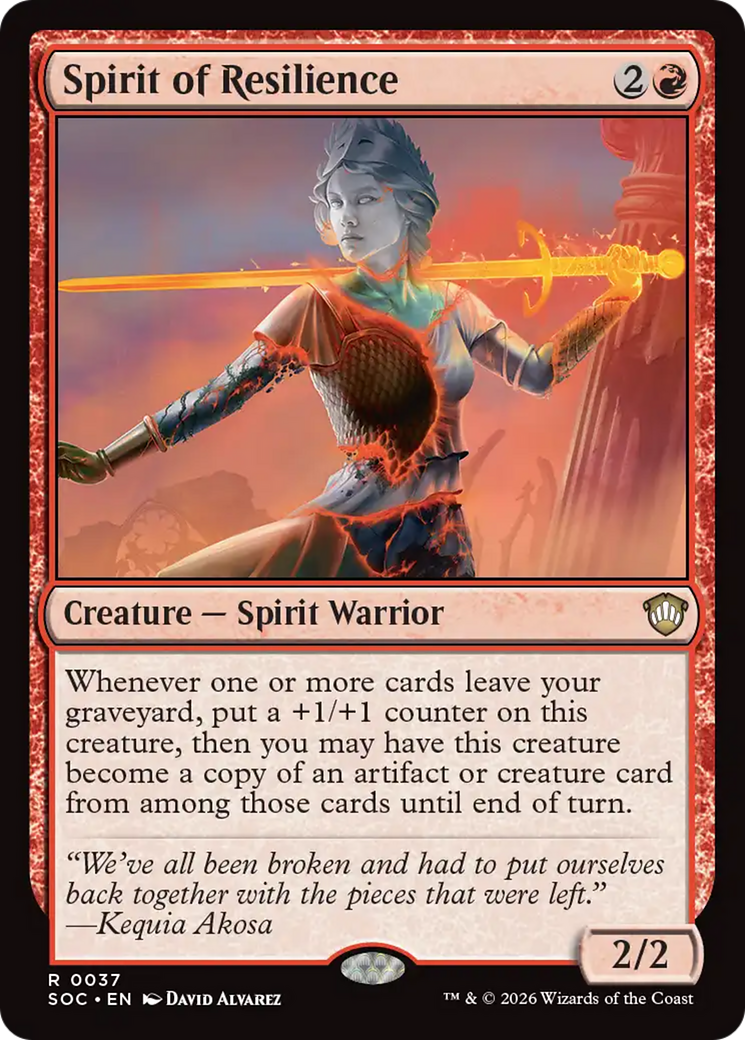 Spirit of Resilience [Secrets of Strixhaven Commander] | Anubis Games and Hobby