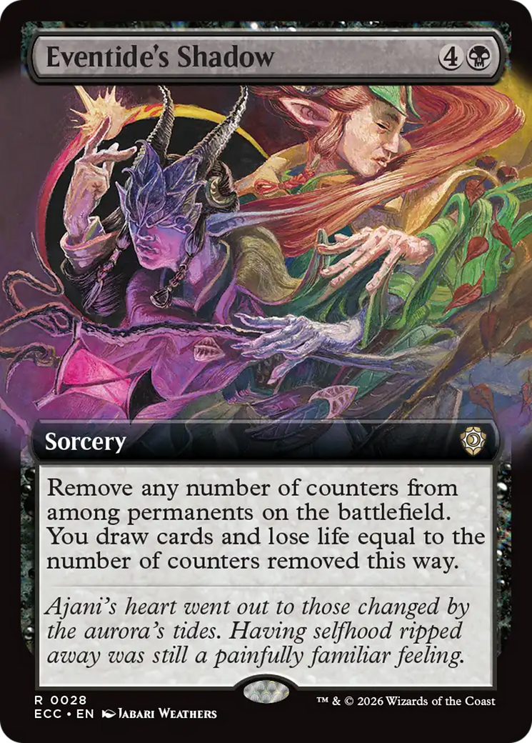 Eventide's Shadow (Extended Art) [Lorwyn Eclipsed Commander] | Anubis Games and Hobby