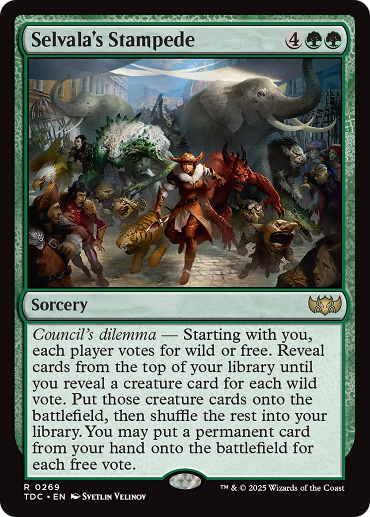 Selvala's Stampede [Tarkir: Dragonstorm Commander] | Anubis Games and Hobby