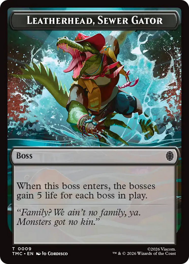 Leatherhead, Sewer Gator [Teenage Mutant Ninja Turtles Commander Tokens] | Anubis Games and Hobby