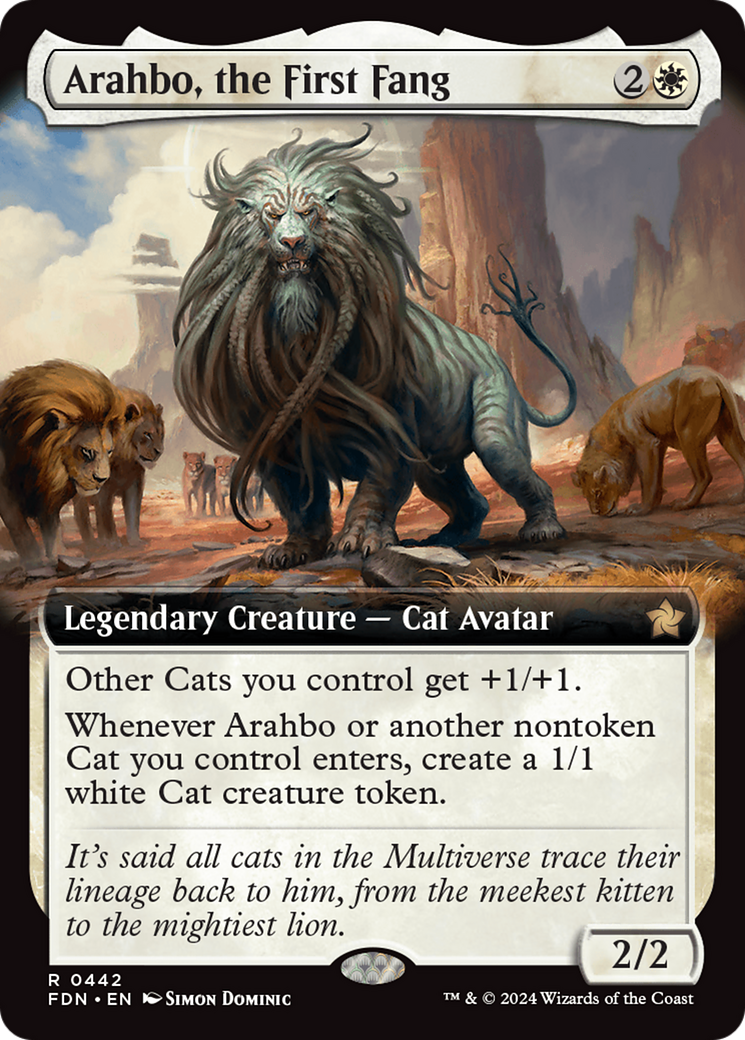 Arahbo, the First Fang (Extended Art) [Foundations] | Anubis Games and Hobby