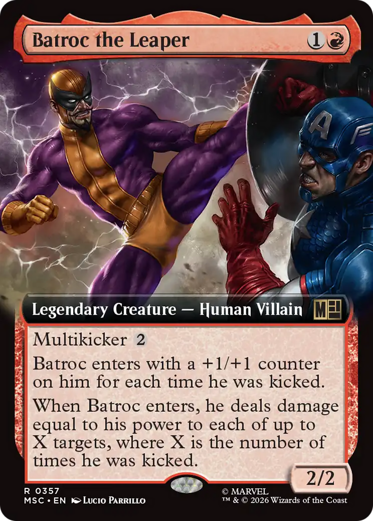 Batroc the Leaper (Extended Art) [Marvel Super Heroes Commander] | Anubis Games and Hobby