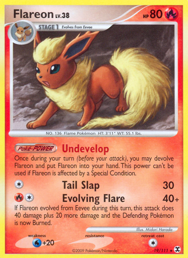 Flareon (19/111) [Platinum: Rising Rivals] | Anubis Games and Hobby