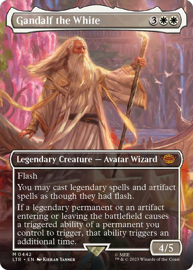 Gandalf the White (Borderless Alternate Art) [The Lord of the Rings: Tales of Middle-Earth] | Anubis Games and Hobby