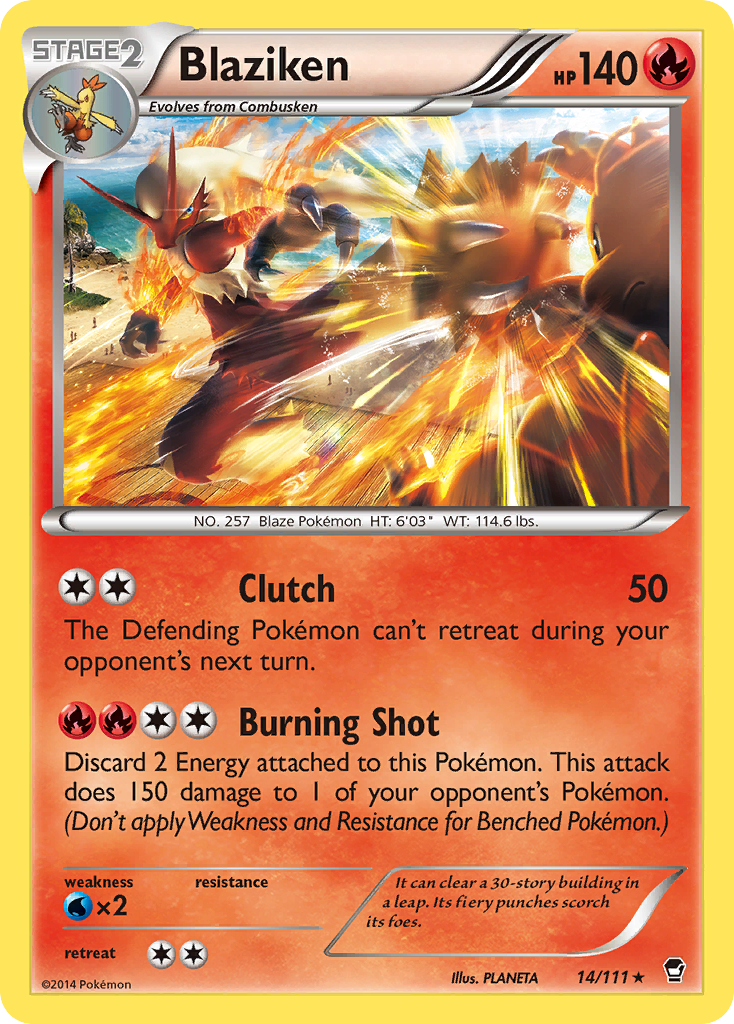 Blaziken (14/111) [XY: Furious Fists] | Anubis Games and Hobby