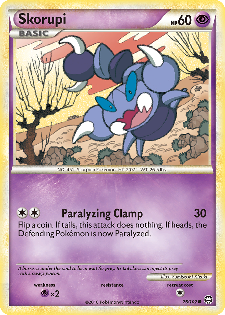 Skorupi (76/102) [HeartGold & SoulSilver: Triumphant] | Anubis Games and Hobby