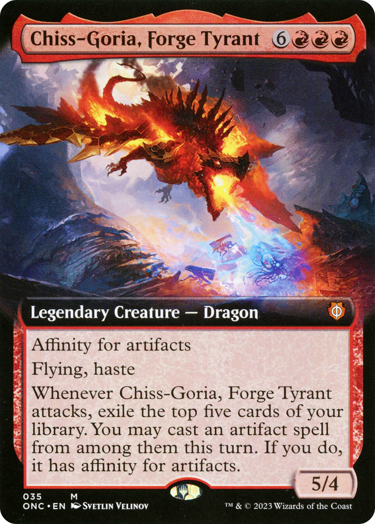 Chiss-Goria, Forge Tyrant (Extended Art) [Phyrexia: All Will Be One Commander] | Anubis Games and Hobby