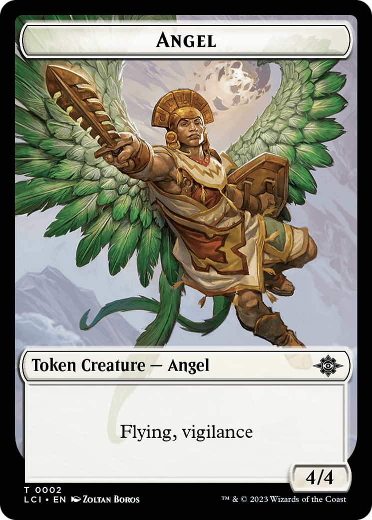 Gnome // Angel Double-Sided Token [The Lost Caverns of Ixalan Tokens] | Anubis Games and Hobby