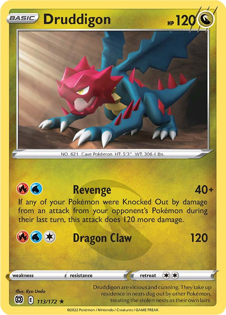 Druddigon (113/172) [Sword & Shield: Brilliant Stars] | Anubis Games and Hobby