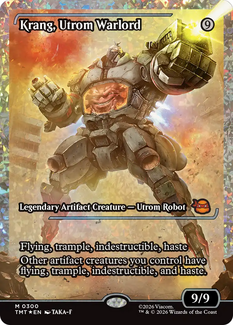 Krang, Utrom Warlord (Showcase) (Fracture Foil) [Teenage Mutant Ninja Turtles] | Anubis Games and Hobby