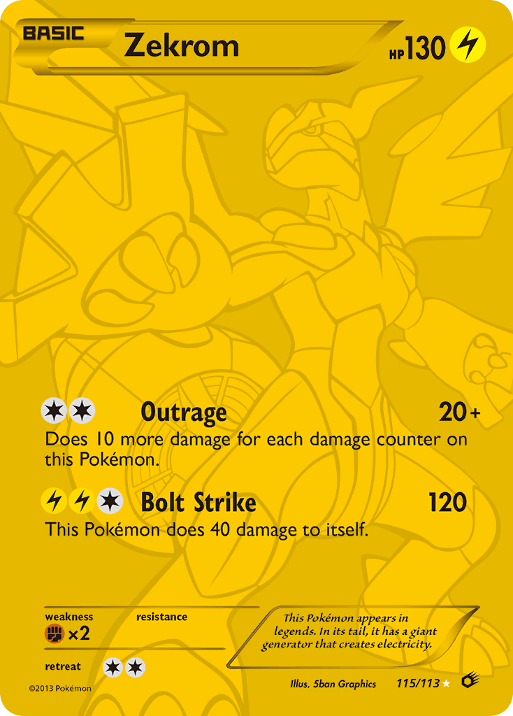 Zekrom (115/113) [Black & White: Legendary Treasures] | Anubis Games and Hobby