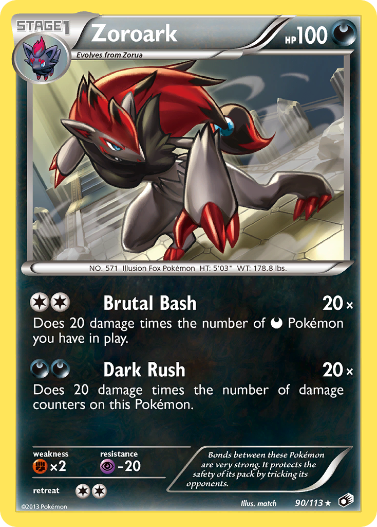 Zoroark (90/113) [Black & White: Legendary Treasures] | Anubis Games and Hobby