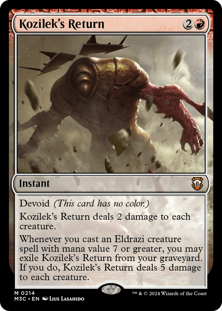 Kozilek's Return (Ripple Foil) [Modern Horizons 3 Commander] | Anubis Games and Hobby