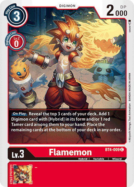 Flamemon [BT4-009] [Great Legend] | Anubis Games and Hobby