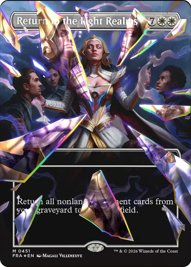Return to the Light Realms (Borderless) (Facet Foil) (0415) [Reality Fracture] | Anubis Games and Hobby