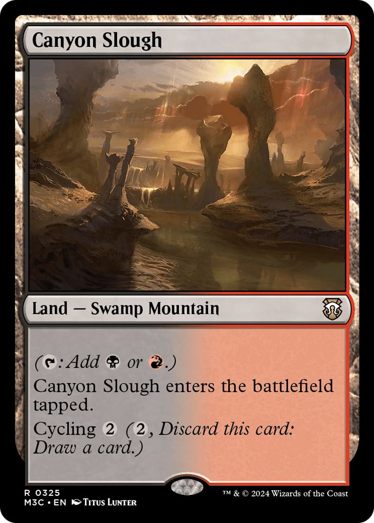 Canyon Slough (Ripple Foil) [Modern Horizons 3 Commander] | Anubis Games and Hobby