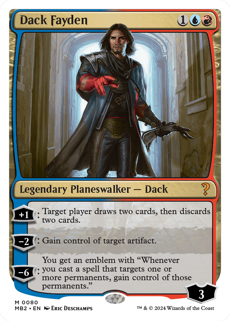 Dack Fayden (White Border) [Mystery Booster 2] | Anubis Games and Hobby