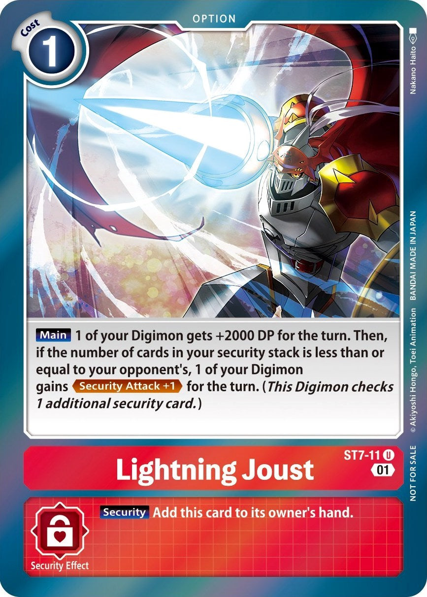 Lightning Joust [ST7-11] (Gen Con 2022) [Starter Deck: Gallantmon Promos] | Anubis Games and Hobby