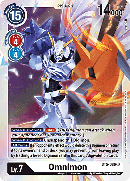 Omnimon [BT5-086] [Battle of Omni] | Anubis Games and Hobby