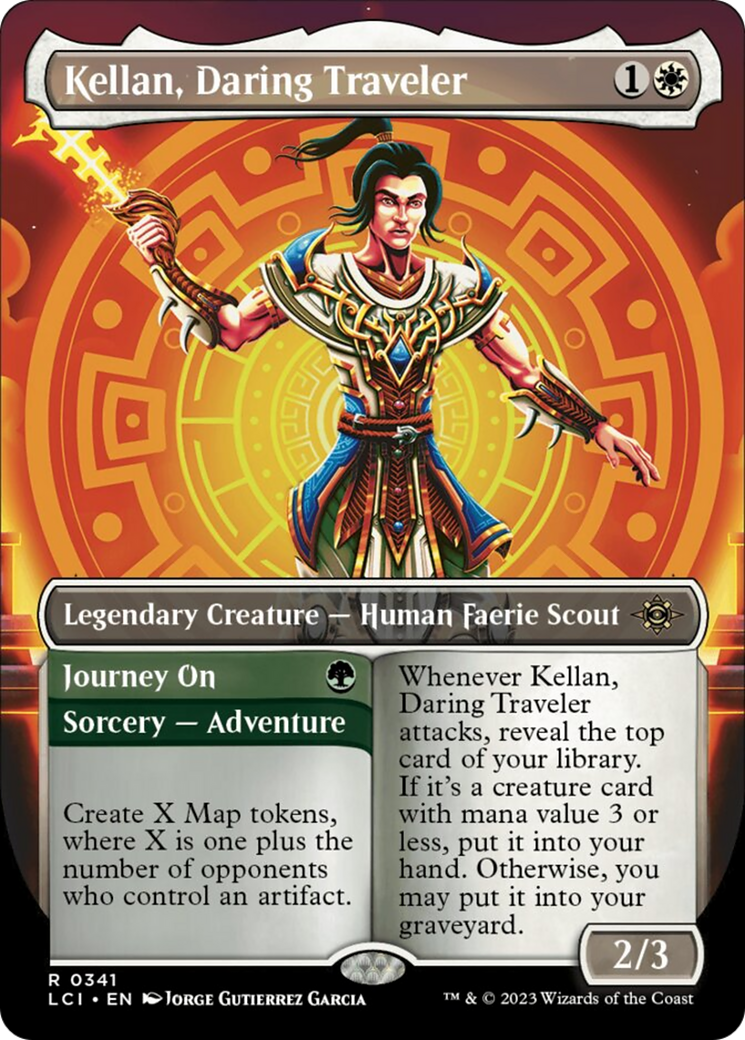 Kellan, Daring Traveler (Borderless) [The Lost Caverns of Ixalan] | Anubis Games and Hobby