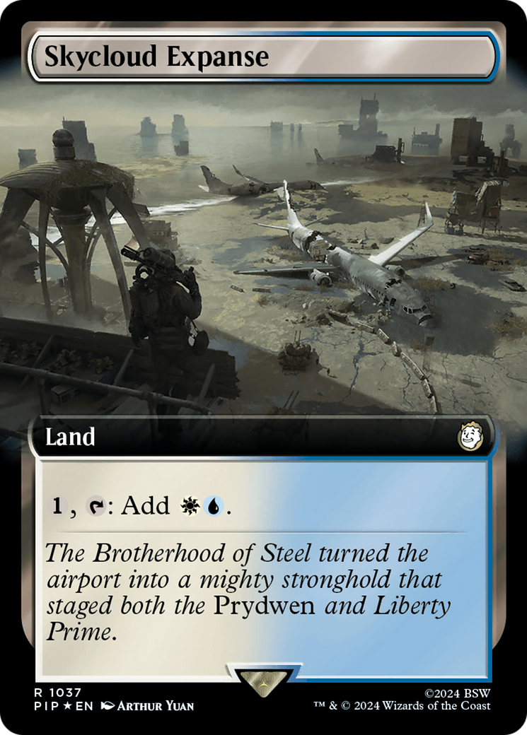 Skycloud Expanse (Extended Art) (Surge Foil) [Fallout] | Anubis Games and Hobby