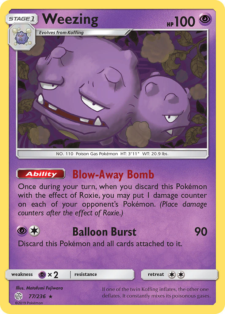 Weezing (77/236) [Sun & Moon: Cosmic Eclipse] | Anubis Games and Hobby
