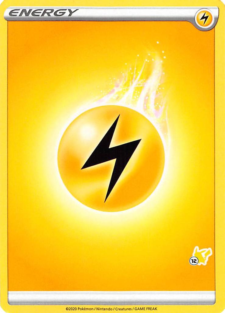 Lightning Energy (Pikachu Stamp #12) [Battle Academy 2022] | Anubis Games and Hobby