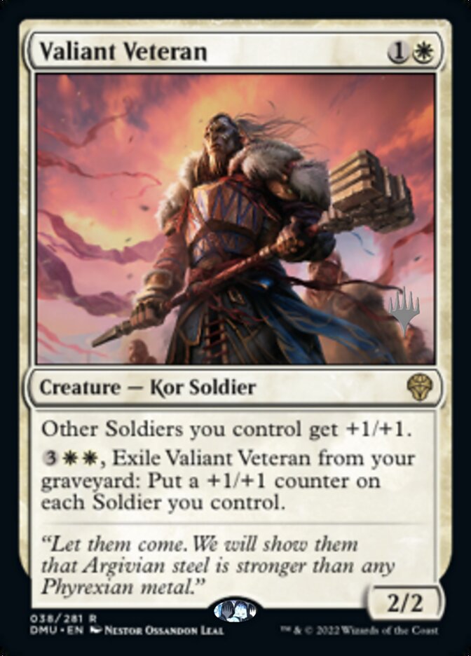 Valiant Veteran (Promo Pack) [Dominaria United Promos] | Anubis Games and Hobby