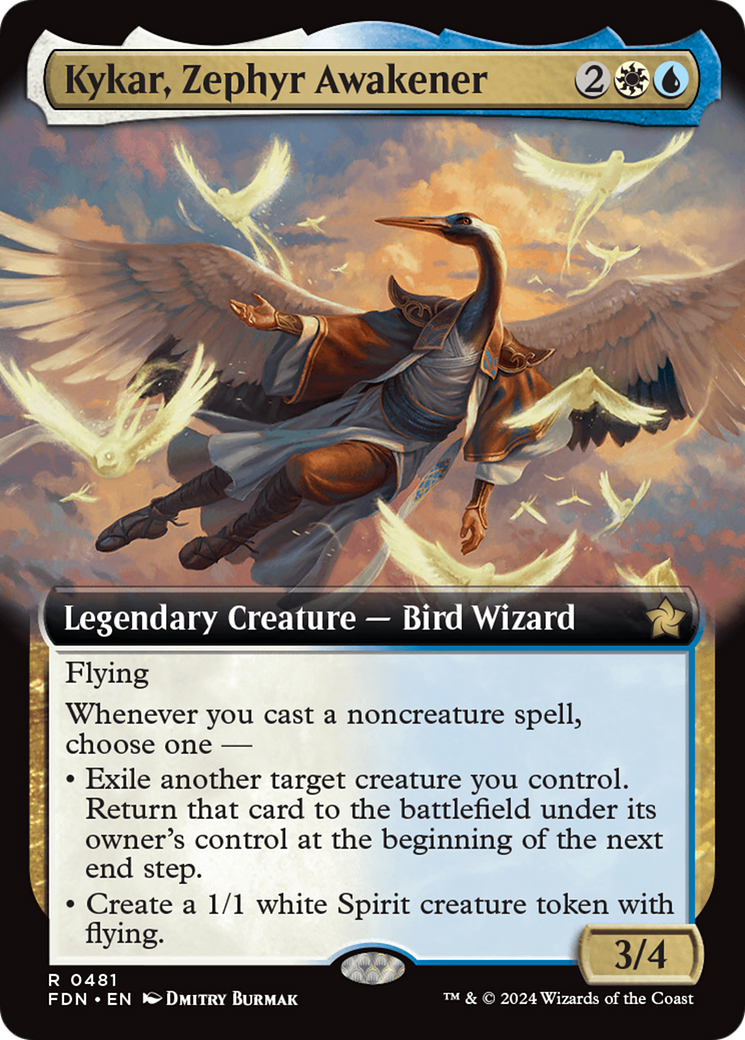 Kykar, Zephyr Awakener (Extended Art) [Foundations] | Anubis Games and Hobby