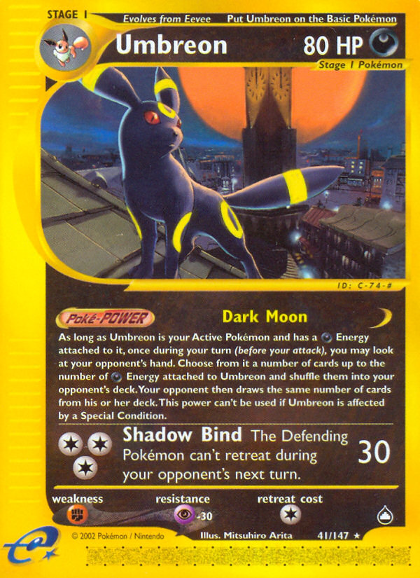 Umbreon (41/147) [Aquapolis] | Anubis Games and Hobby