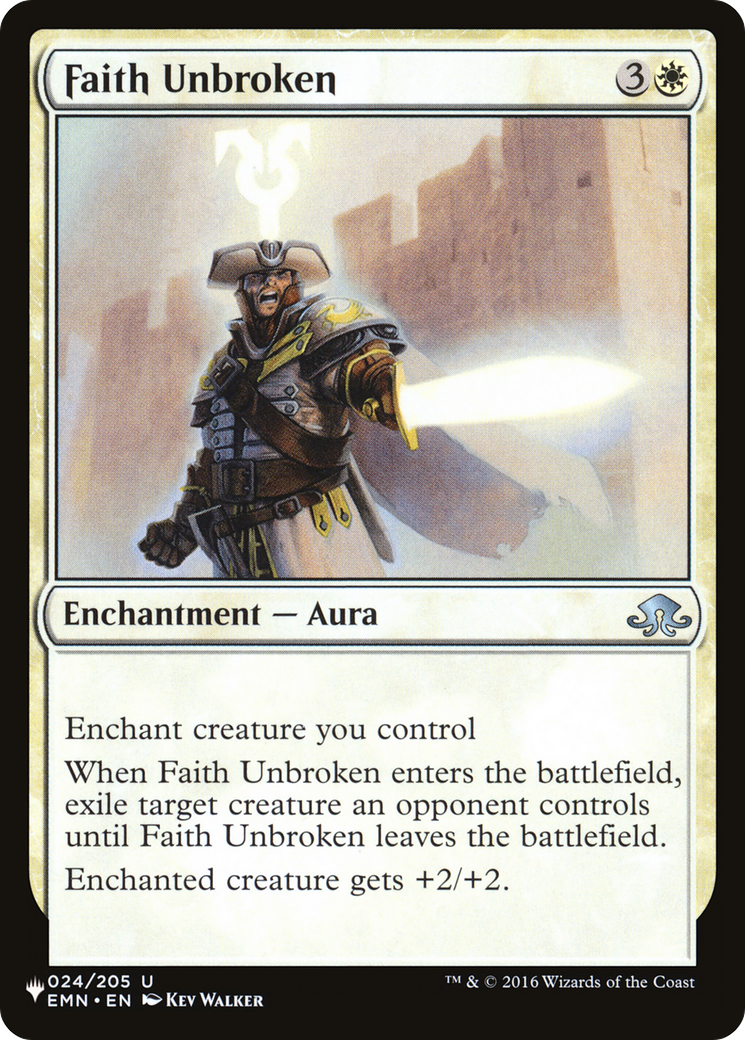 Faith Unbroken [The List Reprints] | Anubis Games and Hobby