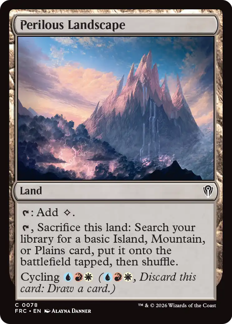 Perilous Landscape [Reality Fracture Commander] | Anubis Games and Hobby