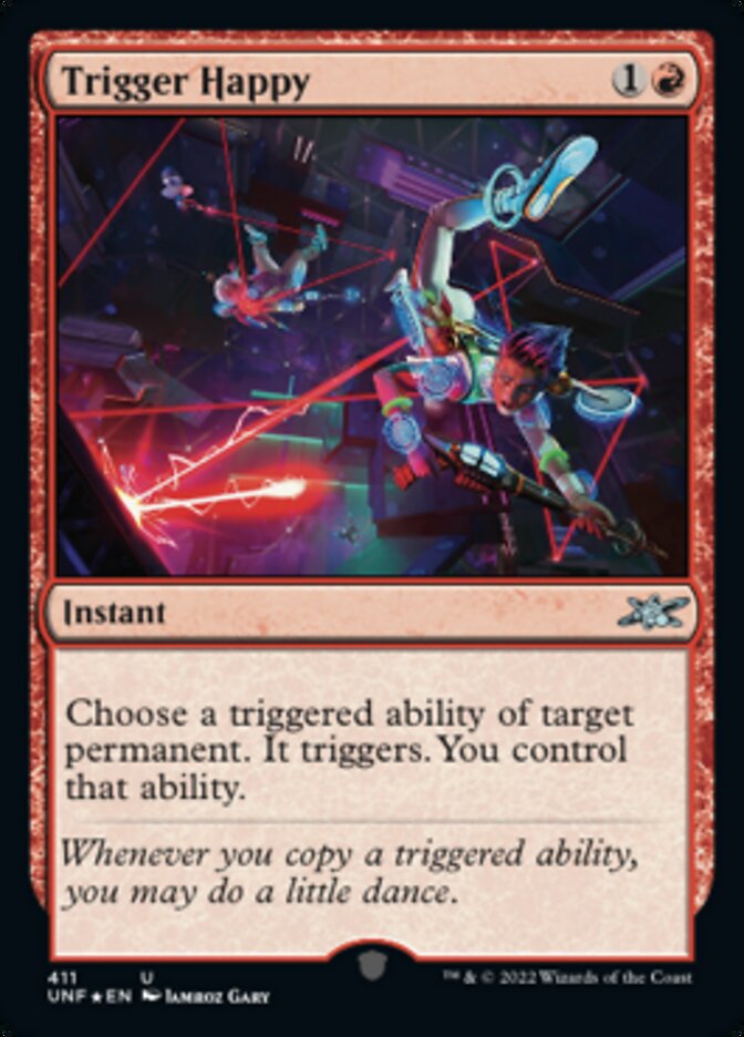 Trigger Happy (Galaxy Foil) [Unfinity] | Anubis Games and Hobby