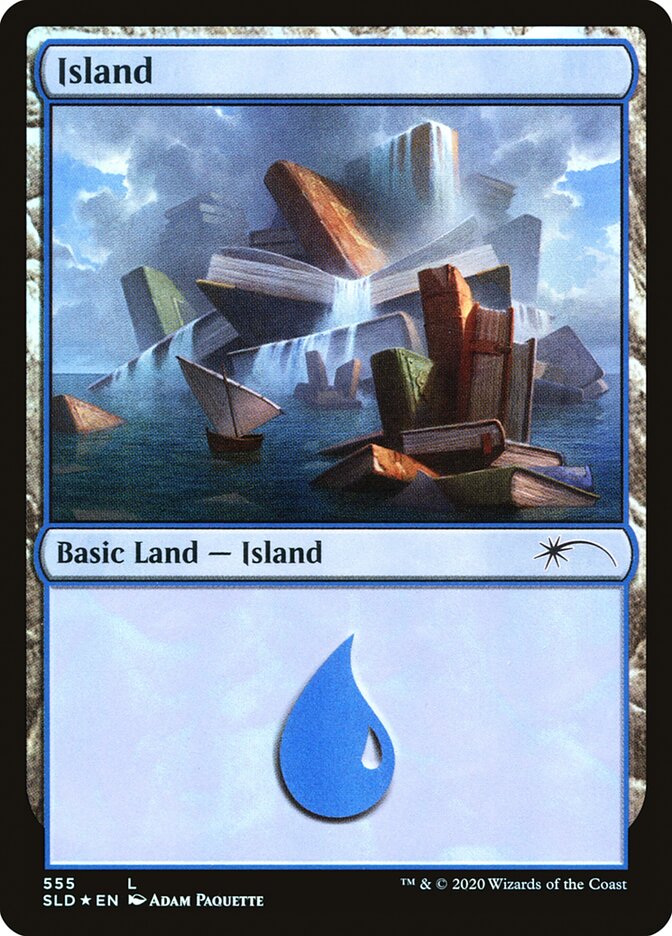 Island (Well Read) (555) [Secret Lair Drop Promos] | Anubis Games and Hobby