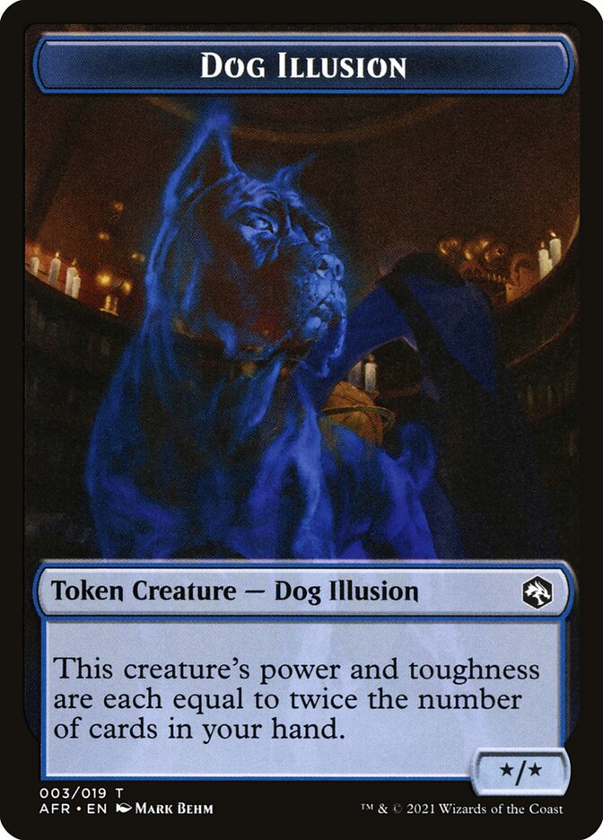 Angel // Dog Illusion Double-Sided Token [Dungeons & Dragons: Adventures in the Forgotten Realms Tokens] | Anubis Games and Hobby