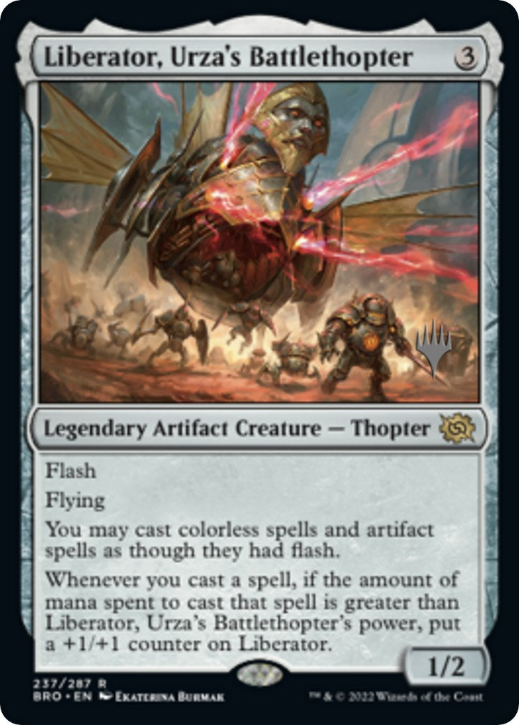 Liberator, Urza's Battlethopter (Promo Pack) [The Brothers' War Promos] | Anubis Games and Hobby