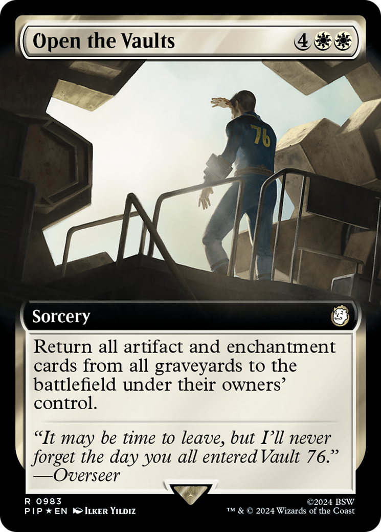 Open the Vaults (Extended Art) (Surge Foil) [Fallout] | Anubis Games and Hobby