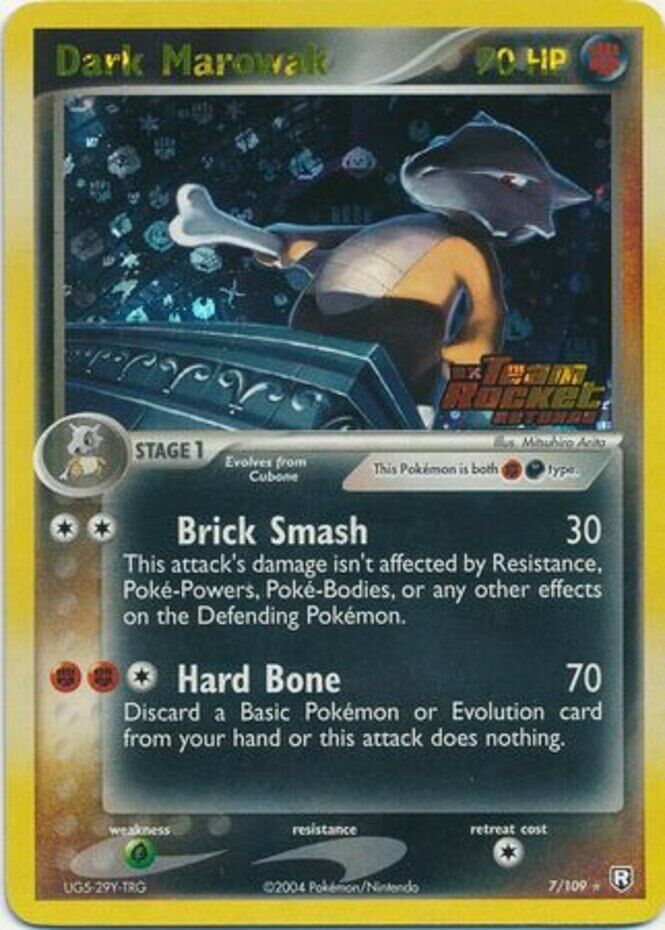 Dark Marowak (7/109) (Stamped) [EX: Team Rocket Returns] | Anubis Games and Hobby