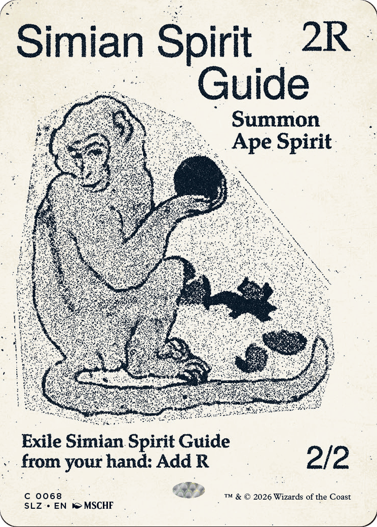 Simian Spirit Guide (0068) [Secret Lair x MSCHF: The Zeta Set] | Anubis Games and Hobby