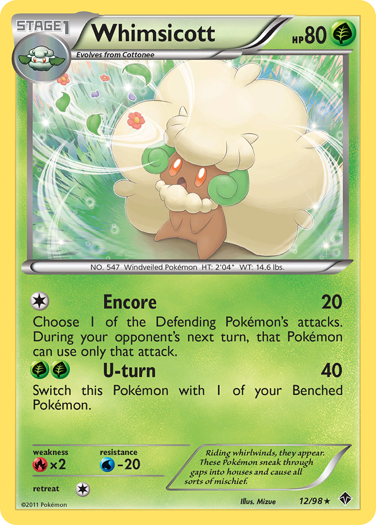 Whimsicott (12/98) [Black & White: Emerging Powers] | Anubis Games and Hobby