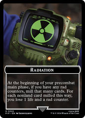 Radiation // Alien Double-Sided Token [Fallout Tokens] | Anubis Games and Hobby