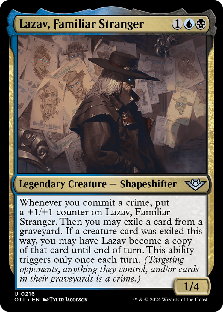 Lazav, Familiar Stranger [Outlaws of Thunder Junction] | Anubis Games and Hobby