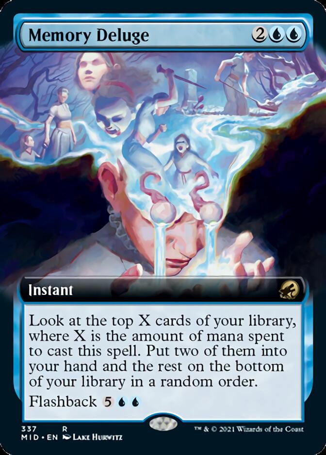 Memory Deluge (Extended Art) [Innistrad: Midnight Hunt] | Anubis Games and Hobby