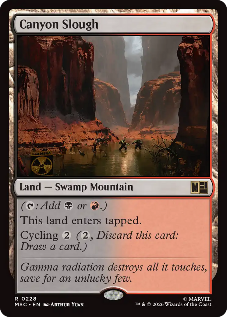 Canyon Slough (Surge Foil) [Marvel Super Heroes Commander] | Anubis Games and Hobby